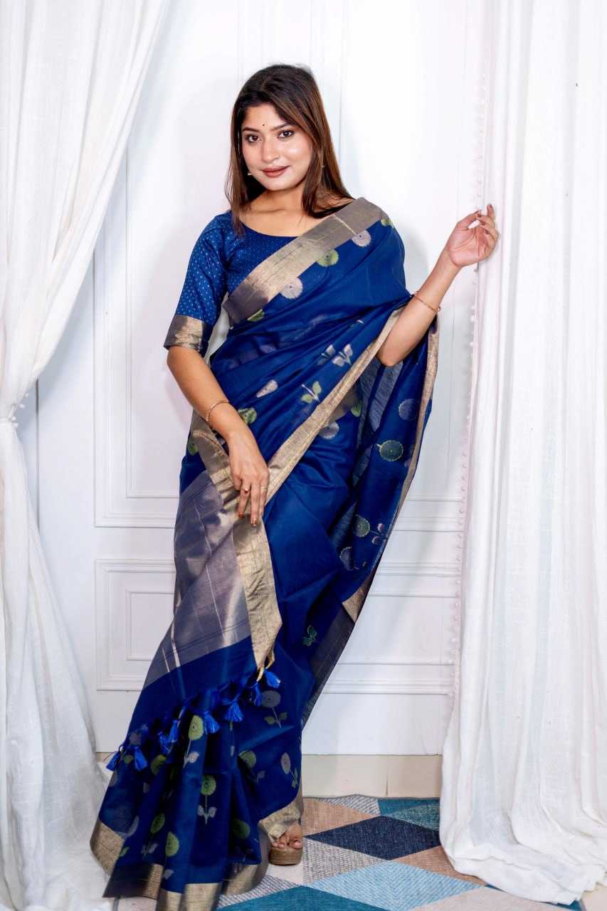 YNF LINEN RWS SAREE WHOLESALE JAMDANI SAREES MANUFACTURER